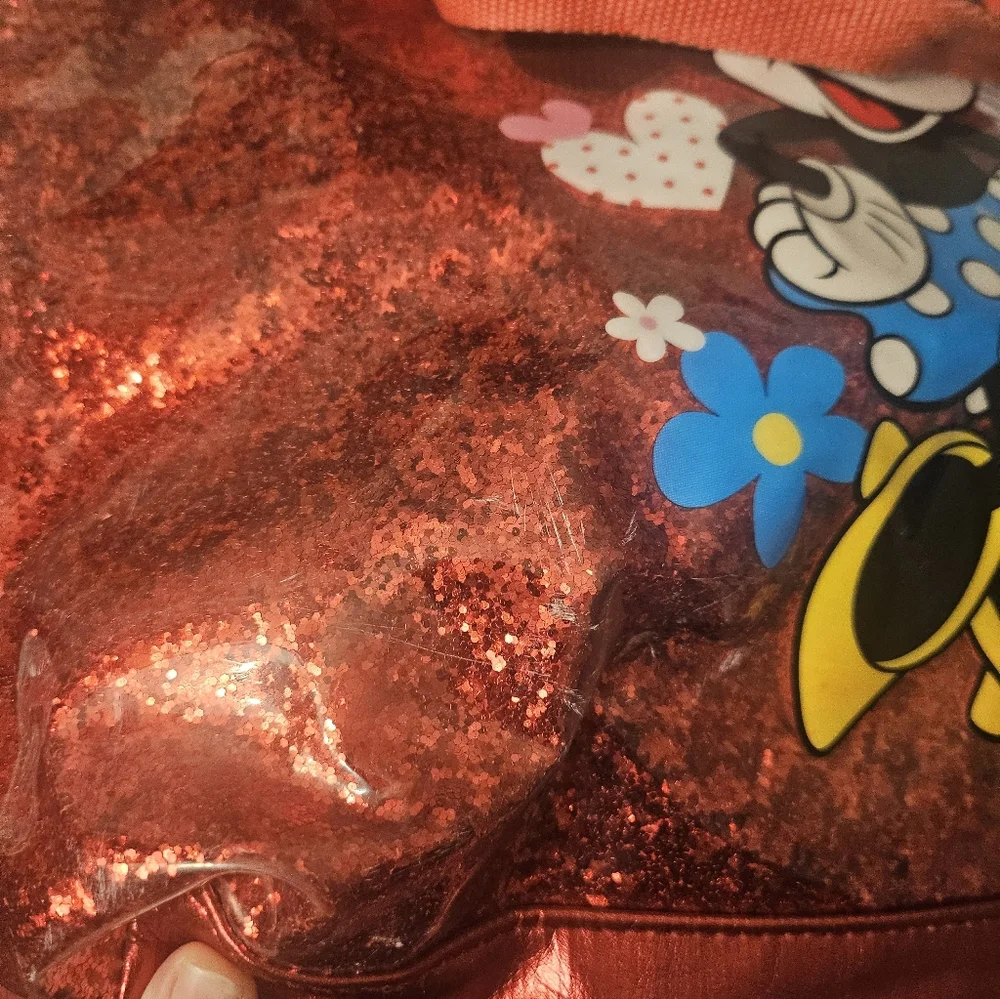 Red‎ Glitter Minnie Mouse Tote Bag